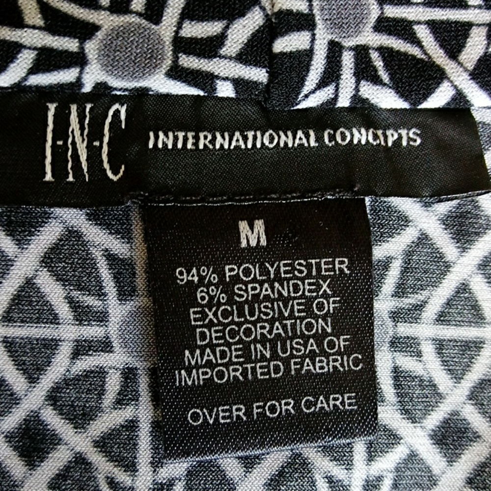 INC International Concepts Gray Top Size Medium - Picture 7 of 8
